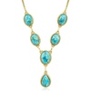 image:imageRossSimons Turquoise YNecklace in 18kt Gold Over Sterling 18 inches