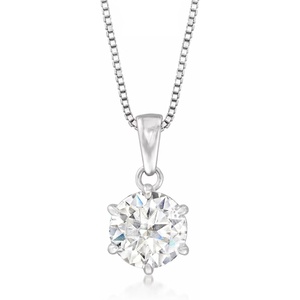 image:imageRossSimons 120 Carat Moissanite Solitaire Necklace in Sterling SilverMoissanite