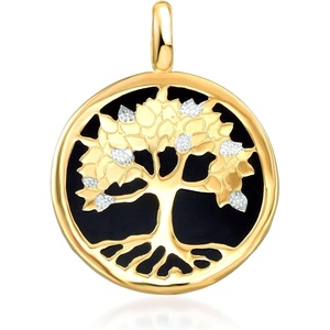 image:imageRossSimons 17mm Onyx Tree Of Life Pendant in 14kt Yellow Gold