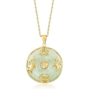 image:imageRossSimons Good Fortune Butterfly Pendant Necklace in 18kt Gold Over Sterling