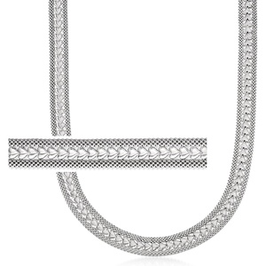 image:imageRossSimons Italian Sterling Silver Heart NecklaceNo Gemstone