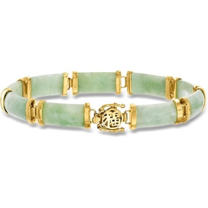 image:imageRossSimons Jade Good Fortune Bracelet in 18kt Gold Over SterlingJade