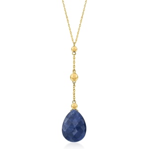 image:imageRossSimons Precious Gemstone YNecklace in 14kt Yellow GoldSapphire