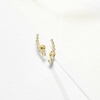image:imagePure Collection by RossSimons 015 ct tw Diamond Curved FlatBack Ear Climbers in 14kt Yellow Gold