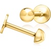 image:imagePure Collection by RossSimons 14kt Yellow Gold Ball FlatBack Stud Earrings