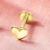 image:imagePure Collection by RossSimons 14kt Yellow Gold Heart FlatBack Stud Earrings