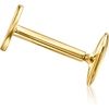 image:imagePure Collection by RossSimons 14kt Yellow Gold Single Heart FlatBack Stud Earring