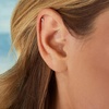 image:imagePure Collection by RossSimons Baguette DiamondAccented Single FlatBack Stud Earring in 14kt Yellow Gold