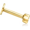 image:imagePure Collection by RossSimons BezelSet Diamond Single FlatBack Stud Earring in 14kt Yellow Gold