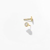 image:imagePure Collection by RossSimons BezelSet Diamond Single FlatBack Stud Earring in 14kt Yellow Gold