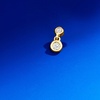 image:imagePure Collection by RossSimons Diamond 2Stone Single FlatBack Stud Earring in 14kt Yellow Gold