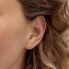image:imagePure Collection by RossSimons DiamondAccented Single FlatBack Stud Earring in 14kt Yellow Gold