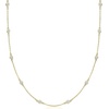 image:imageRossSimons 100 ct tw BezelSet CZ Station Necklace in 18kt Gold Over SterlingCubic Zirconia