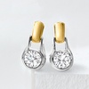 image:imageRossSimons 100 ct tw Diamond 2Tone Earrings