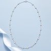 image:imageRossSimons 1000 ct tw BezelSet CZ Station Necklace in Sterling SilverCubic Zirconia