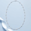 image:imageRossSimons 1000 ct tw BezelSet CZ Station Necklace in Sterling SilverCubic Zirconia