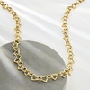 image:imageRossSimons 14kt Yellow Gold HeartLink NecklaceNo Gemstone