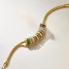 image:imageRossSimons 14kt Yellow GoldPlated Bead Charm Jewelry7 Inches
