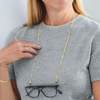 image:imageRossSimons 2In1 Italian Sterling Silver Paper Clip Link Necklace and Eyeglass Chain 30 inches