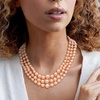 image:imageRossSimons 612mm Shell Pearl Graduated 3Strand Necklace with Sterling Silver18 Inches