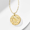 image:imageRossSimons Italian 14kt Yellow Gold Circle Flower Pendant