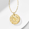 image:imageRossSimons Italian 14kt Yellow Gold Circle Flower Pendant