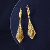 image:imageRossSimons Italian 14kt Yellow Gold Filigree Triangle Drop Earrings