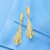 image:imageRossSimons Italian 14kt Yellow Gold Filigree Triangle Drop Earrings