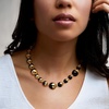 image:imageRossSimons Italian 14kt Yellow GoldPlated Necklace With 1016mm Black Agate Beads 18 inches