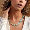 image:imageRossSimons Italian 14kt Yellow GoldPlated Necklace With Simulated Turquoise 18 inches