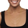 image:imageRossSimons Italian 18kt Gold Over Sterling 3Strand SingaporeChain Necklace 18 inches