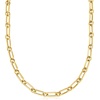 image:imageRossSimons Italian 18kt Gold Over Sterling Paper Clip Link NecklaceNo Gemstone