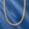 image:imageRossSimons Italian 18kt Yellow Gold BismarkLink NecklaceNo Gemstone
