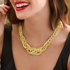 image:imageRossSimons Italian 18kt Yellow Gold InterlockingLink NecklaceNo Gemstone