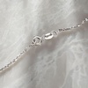 image:imageRossSimons Italian 1mm 14kt White Gold Twisted SparkleChain NecklaceNo Gemstone