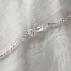 image:imageRossSimons Italian 1mm 14kt White Gold Twisted SparkleChain NecklaceNo Gemstone