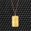 image:imageRossSimons Italian 24kt Yellow Gold FleurDeLis 2Gram Ingot Pendant Necklace With 14kt Yellow Gold FrameNo Gemstone