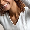 image:imageRossSimons Italian 2mm Sterling Silver CrisscrossChain NecklaceNo Gemstone
