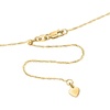image:imageRossSimons Italian 8mm 14kt Gold Adjustable Singapore Chain01 Inches