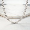 image:imageRossSimons Italian 8mm Sterling Silver Bead NecklaceNo Gemstone