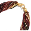 image:imageRossSimons Italian Red Black and Golden Murano Glass Bead Torsade Necklace With 18kt Gold Over SterlingNo Gemstone