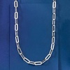 image:imageRossSimons Italian Sterling Silver Paper Clip Link NecklaceNo Gemstone