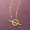 image:imageRossSimons Pure Collection Italian 14kt Yellow Gold LumachinaChain Toggle NecklaceNo Gemstone