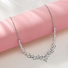image:imageRossSimons RhodiumPlated Floral Necklace With 860 ct tw Czs 18 inches