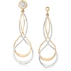 image:imageRossSimons Sterling Silver and 14kt Yellow Gold Earring Jackets
