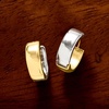 image:imageRossSimons Sterling Silver and 14kt Yellow Gold Reversible Huggie Hoop Earrings