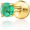 image:imagePure Collection by RossSimons 020 Carat Emerald Single FlatBack Stud Earring in 14kt Yellow Gold