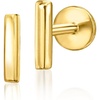 image:imagePure Collection by RossSimons 14kt Yellow Gold Bar FlatBack Stud Earrings