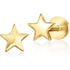 image:imagePure Collection by RossSimons 14kt Yellow Gold Star FlatBack Stud Earrings