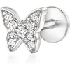image:imagePure Collection by RossSimons Diamond Butterfly Single FlatBack Stud Earring in Sterling Silver